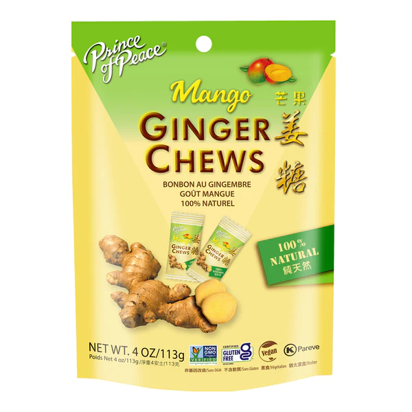 Prince Of Peace Ginger Chews  4 oz Bag