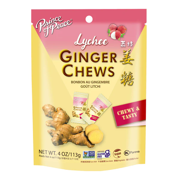 Prince Of Peace Ginger Chews  4 oz Bag