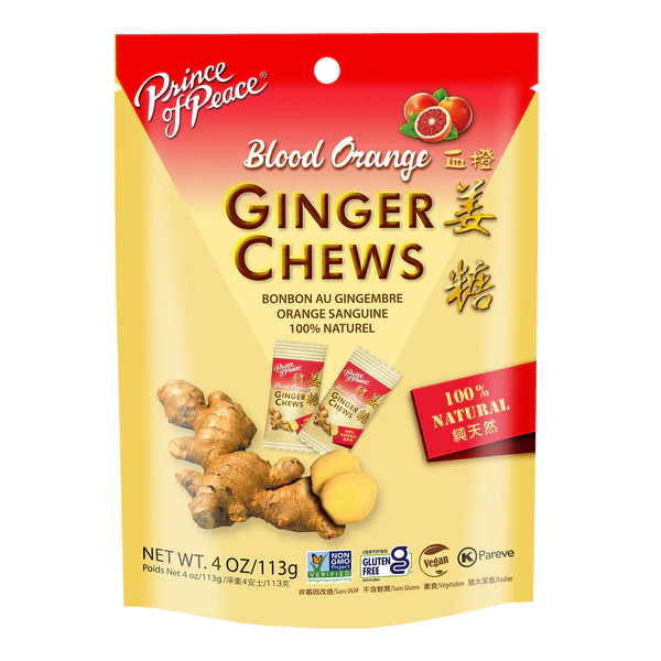 Prince Of Peace Ginger Chews  4 oz Bag