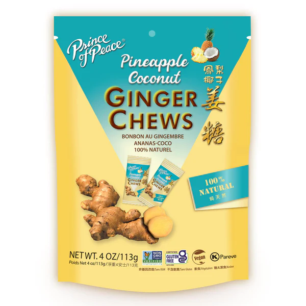 Prince Of Peace Ginger Chews  4 oz Bag